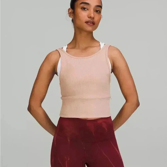 Lululemon Power Pivot Ribbed  Tank Top 4 - Picture 1 of 7